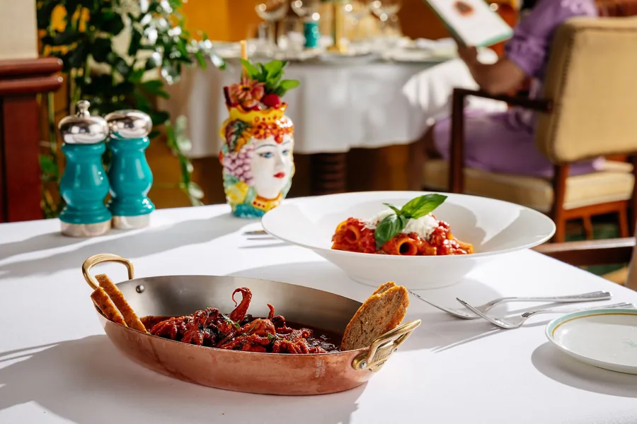 Dish at Signor Sassi, editorial light. Food photography in Dubai by Artur Begel