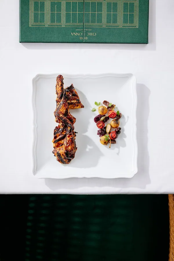 Dish at Chic Nonna, editorial light. Food photography in Dubai by Artur Begel
