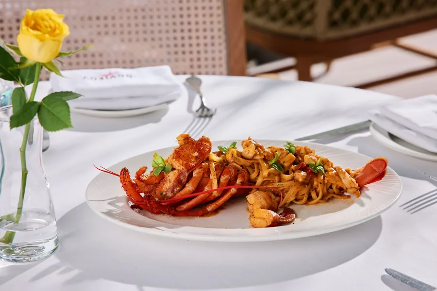 Dish at Novikov, editorial light. Food photography in Dubai by Artur Begel