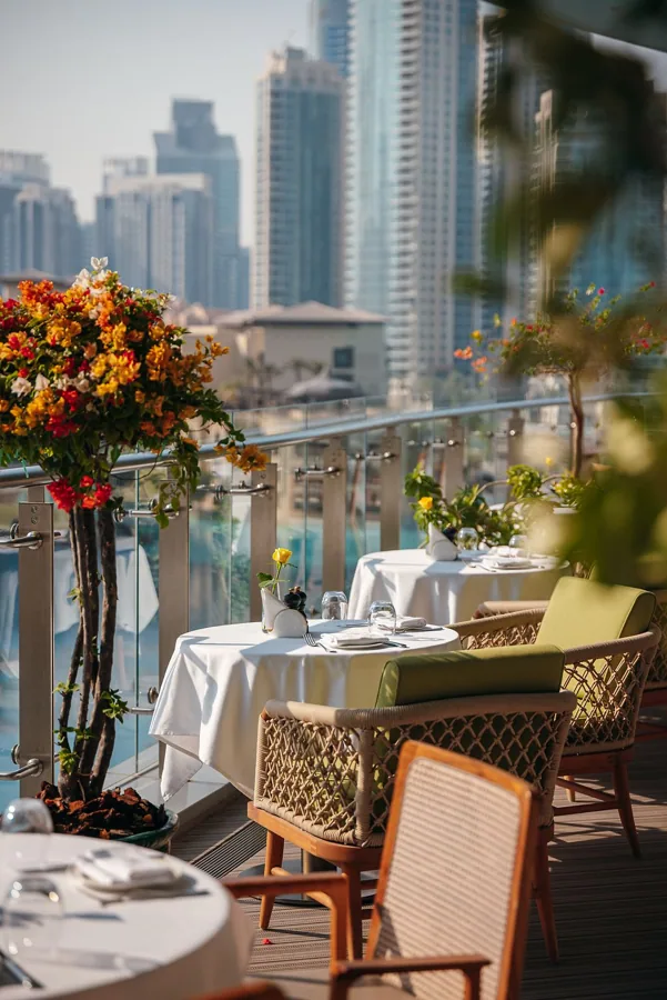 Interior of Novikov, editorial light. Food photography in Dubai by Artur Begel