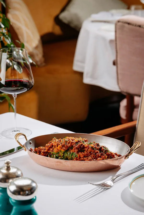 Dish at Signor Sassi, editorial light. Food photography in Dubai by Artur Begel