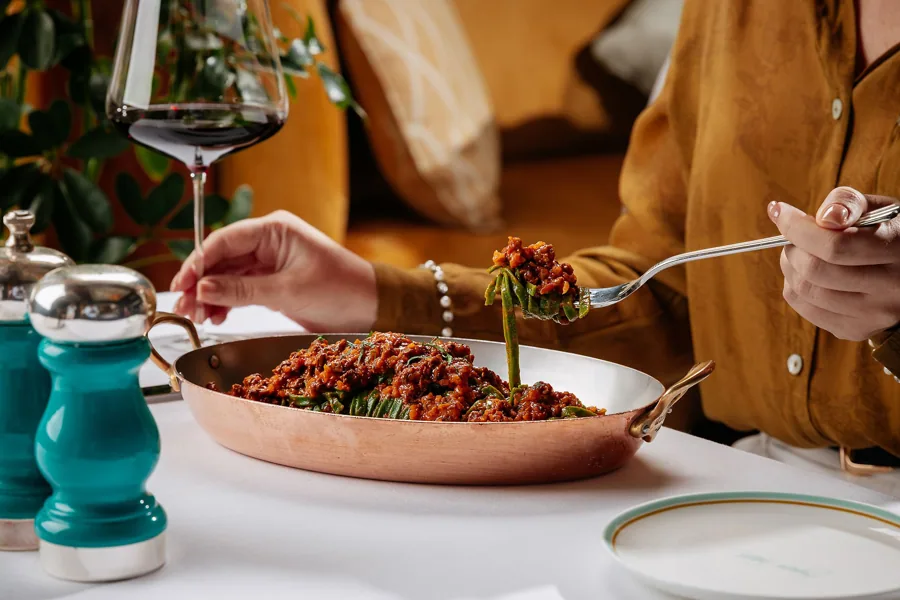 Dish at Signor Sassi, editorial light. Food photography in Dubai by Artur Begel