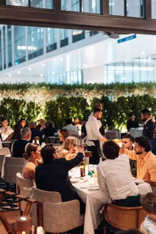 Interior of Chic Nonna, editorial light. Food photography in Dubai by Artur Begel