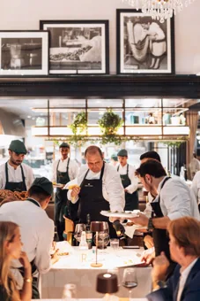 Interior of Chic Nonna, editorial light. Food photography in Dubai by Artur Begel