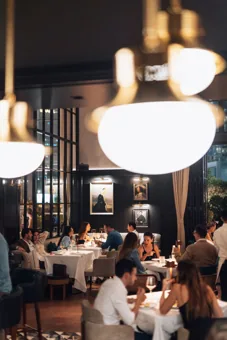 Interior of Chic Nonna, editorial light. Food photography in Dubai by Artur Begel
