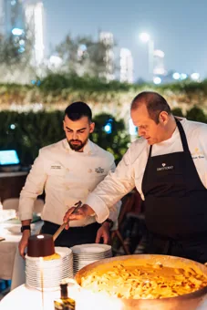 Dish at Chic Nonna, editorial light. Food photography in Dubai by Artur Begel