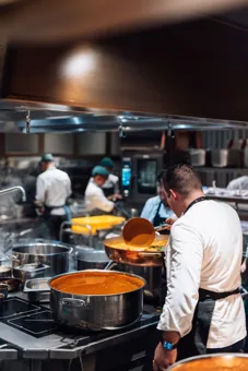 Interior of Chic Nonna, editorial light. Food photography in Dubai by Artur Begel