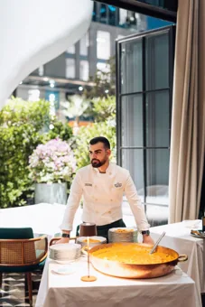 Interior of Chic Nonna, editorial light. Food photography in Dubai by Artur Begel