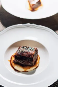 Dish at Chic Nonna, editorial light. Food photography in Dubai by Artur Begel