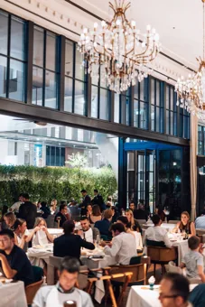 Interior of Chic Nonna, editorial light. Food photography in Dubai by Artur Begel