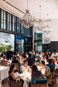 Interior of Chic Nonna, editorial light. Food photography in Dubai by Artur Begel