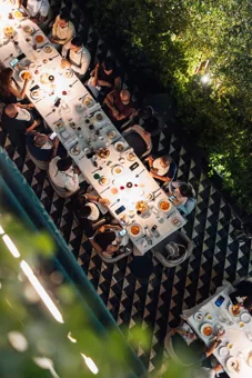 Interior of Chic Nonna, editorial light. Food photography in Dubai by Artur Begel