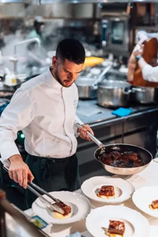 Dish at Chic Nonna, editorial light. Food photography in Dubai by Artur Begel