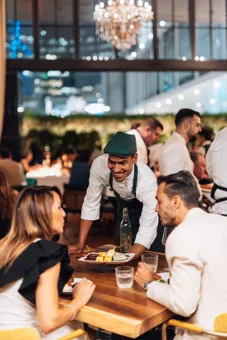 Interior of Chic Nonna, editorial light. Food photography in Dubai by Artur Begel