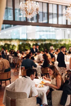 Interior of Chic Nonna, editorial light. Food photography in Dubai by Artur Begel