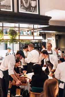 Interior of Chic Nonna, editorial light. Food photography in Dubai by Artur Begel