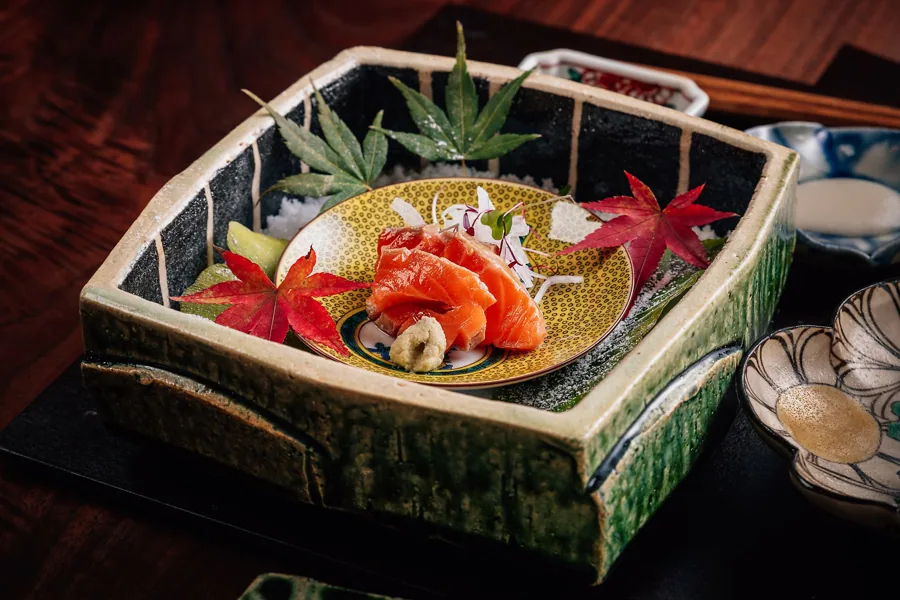 Dish at Kigo, low key light. Food photography in Dubai by Artur Begel