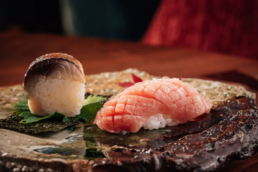 Dish at Kigo, low key light. Food photography in Dubai by Artur Begel