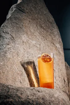 Drink at Kigo, editorial light. Food photography in Dubai by Artur Begel