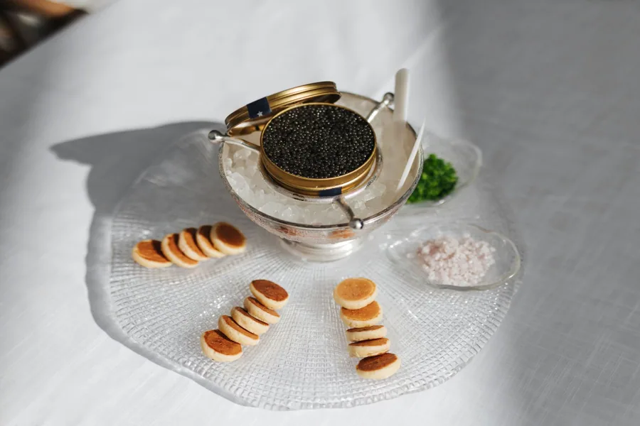 Dish at Sirene by Gaia, editorial light. Food photography in Dubai by Artur Begel