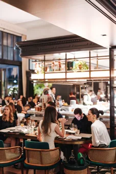 Interior of Chic Nonna, editorial light. Food photography in Dubai by Artur Begel