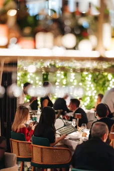 Interior of Chic Nonna, editorial light. Food photography in Dubai by Artur Begel