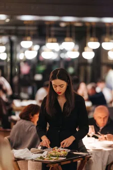 Interior of Chic Nonna, editorial light. Food photography in Dubai by Artur Begel
