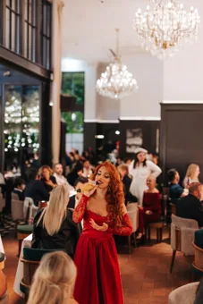 Interior of Chic Nonna, editorial light. Food photography in Dubai by Artur Begel