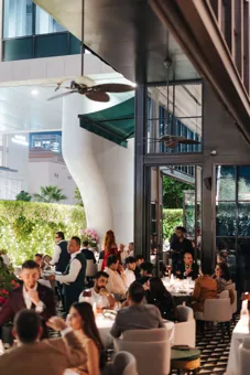 Interior of Chic Nonna, editorial light. Food photography in Dubai by Artur Begel