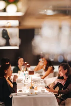 Interior of Chic Nonna, editorial light. Food photography in Dubai by Artur Begel