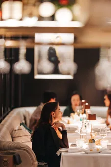 Interior of Chic Nonna, editorial light. Food photography in Dubai by Artur Begel