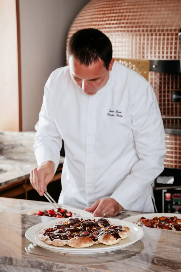 Dish at La Famiglia restaurant, editorial light. Food photography in Dubai by Artur Begel