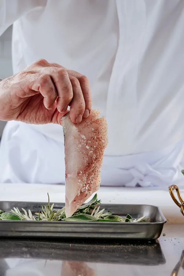 Dish at Novikov, editorial light. Food photography in Dubai by Artur Begel