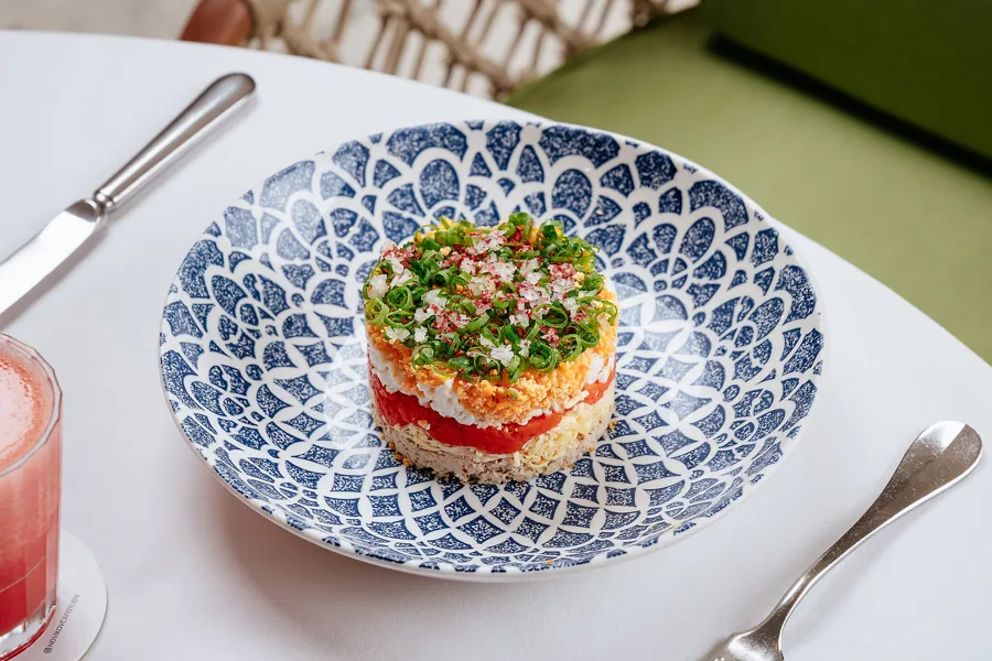Dish at Novikov, high key light. Food photography in Dubai by Artur Begel