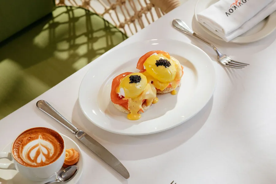 Dish at Novikov, high key light. Food photography in Dubai by Artur Begel