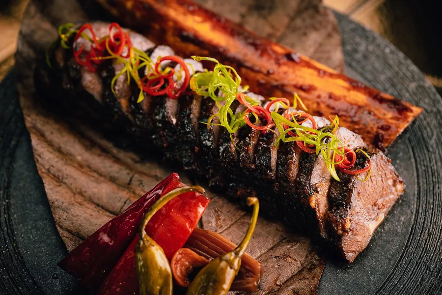 Dish, low key light. Food photography in Dubai by Artur Begel