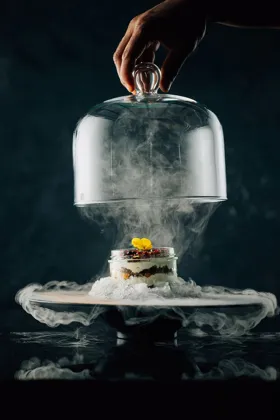 Dish, low key light. Food photography in Dubai by Artur Begel