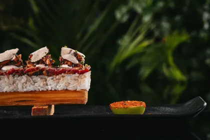 Dish, low key light. Food photography in Dubai by Artur Begel