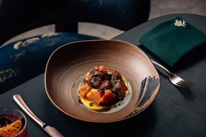 Dish, low key light. Food photography in Dubai by Artur Begel