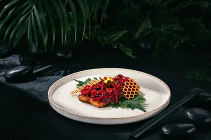 Dish, low key light. Food photography in Dubai by Artur Begel