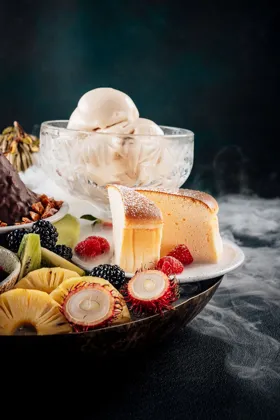 Dish, low key light. Food photography in Dubai by Artur Begel