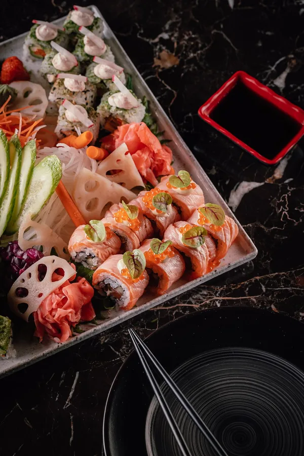 Dish, low key light. Food photography in Dubai by Artur Begel