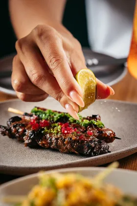 Dish, low key light. Food photography in Dubai by Artur Begel