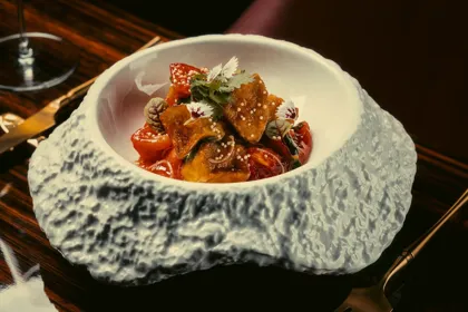 Dish, low key light. Food photography in Dubai by Artur Begel
