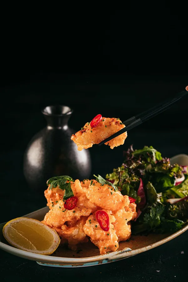 Dish, low key light. Food photography in Dubai by Artur Begel