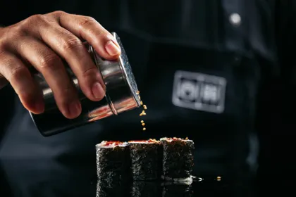 Dish, low key light. Food photography in Dubai by Artur Begel