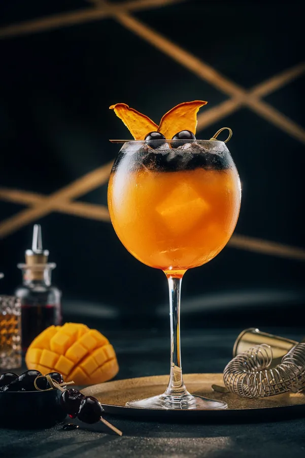 Drink, low key light. Food photography in Dubai by Artur Begel