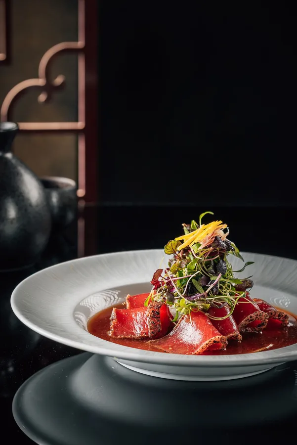 Dish, low key light. Food photography in Dubai by Artur Begel