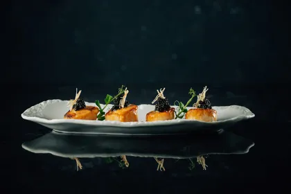 Dish, low key light. Food photography in Dubai by Artur Begel