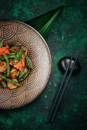 Dish, low key light. Food photography in Dubai by Artur Begel